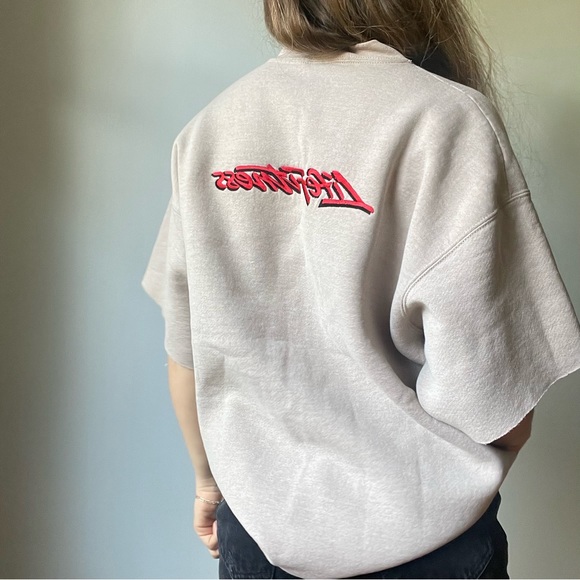 Vintage Life Fitness 80s Era Short Sleeved Crewneck Sweater - Picture 6 of 10